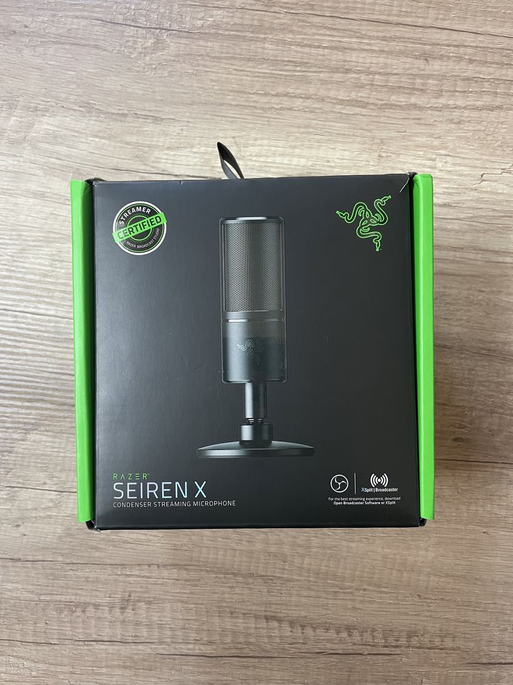 Microfon gaming Razer Seiren X, Negru