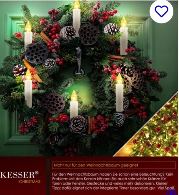 Lumânări led ptr brad Craciun