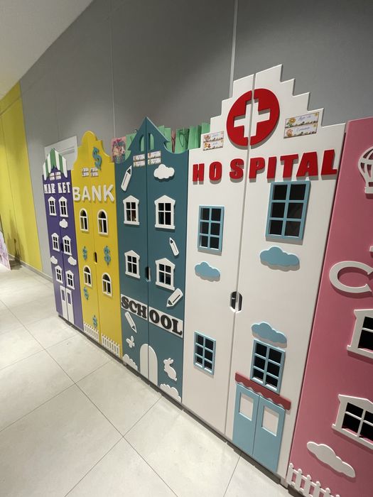 Шкафчики домики для деского сада