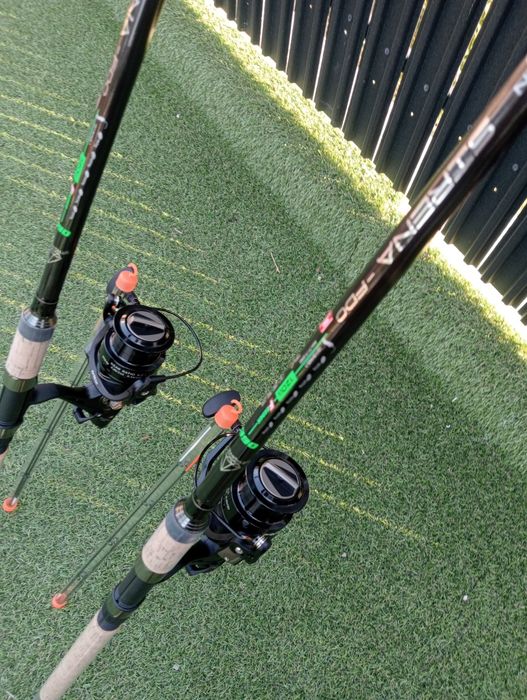 Set 2 Lansete Feeder Sirena 3.9m 3+3 Tronsoane Carbon 100%