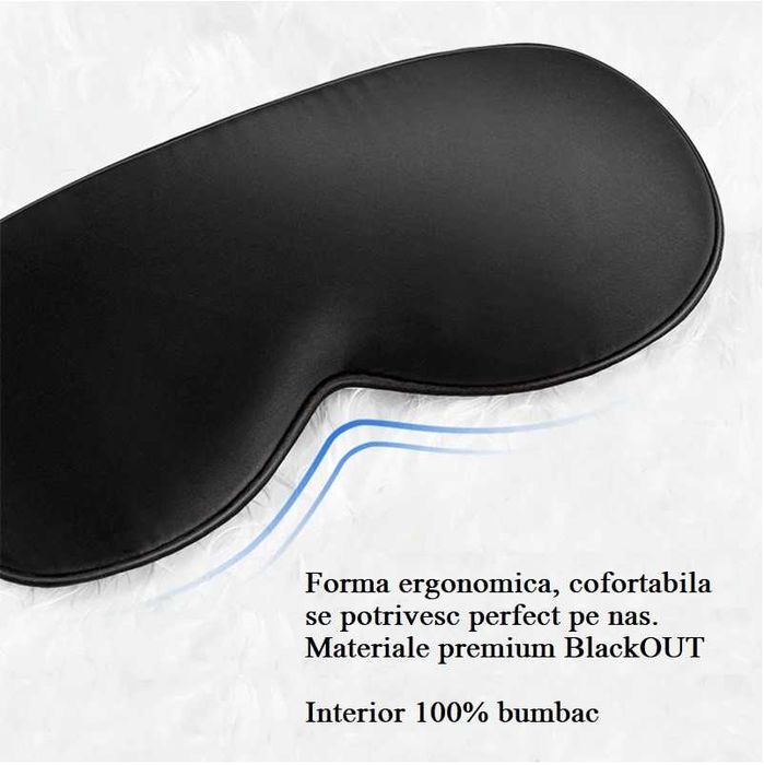 Ochelari de dormit premium suprafata care respira interior bumbac