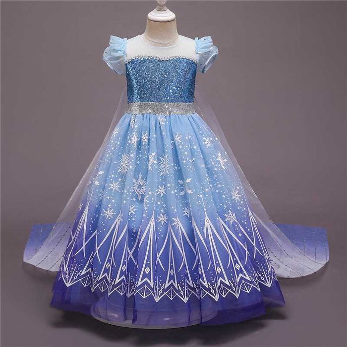 Rochie /rochita Elsa Frozen 2 cu trena detasabila