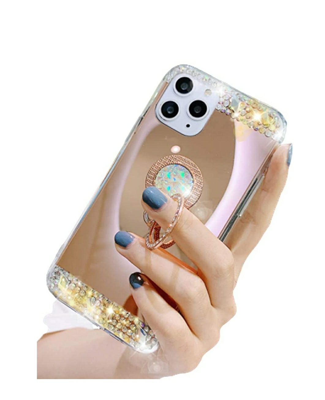Husa oglinda și inel Iphone 12; 12 Mini ; 12 Pro Max ; 12 Pro