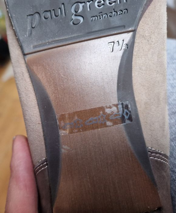 Botine imblanite cu toc Paul Green