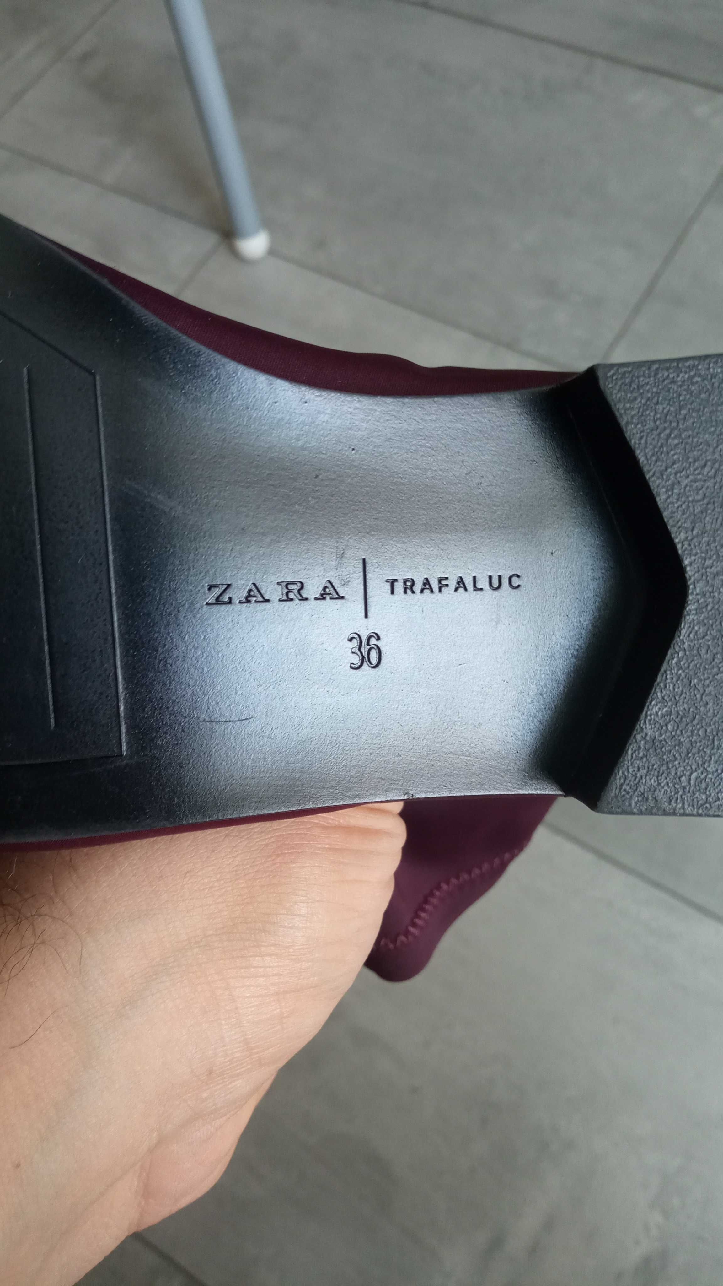 Боти Zara бордо ниски