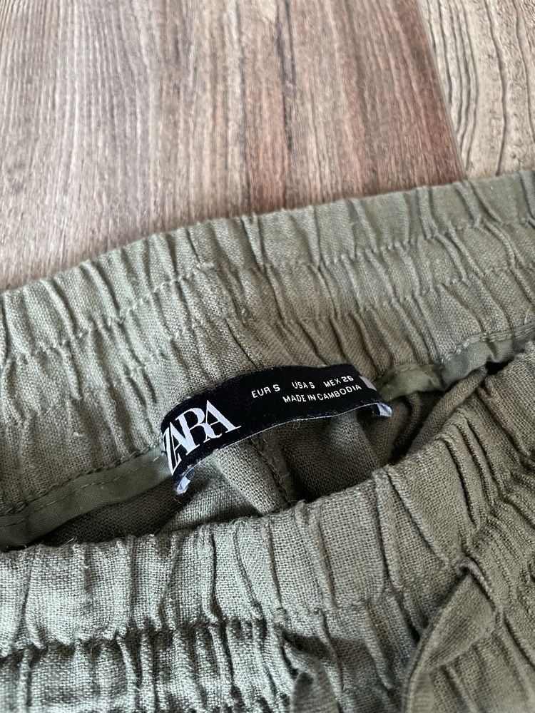 Zara/ленени панталонки/