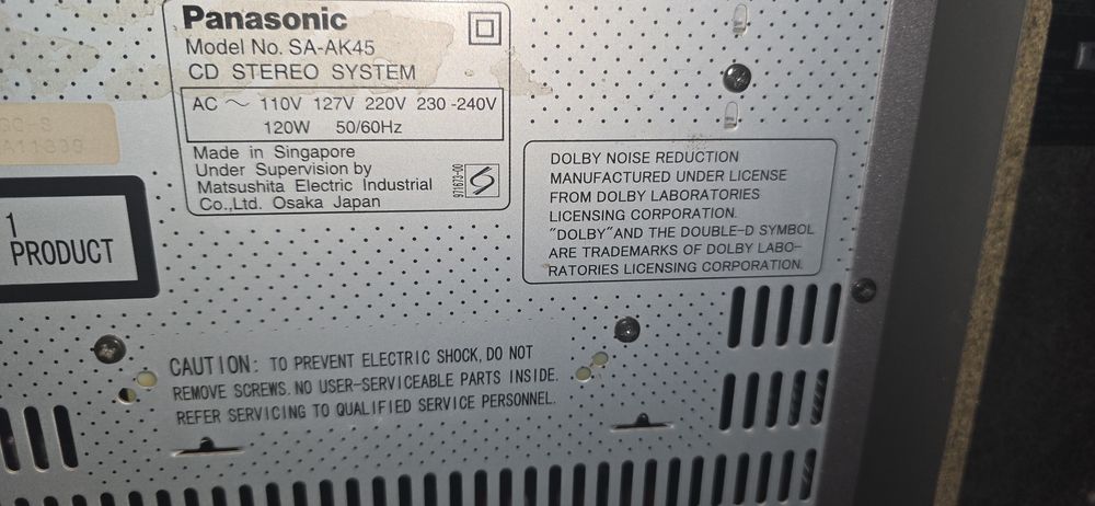 Panasonic муз центр  сабвуферли