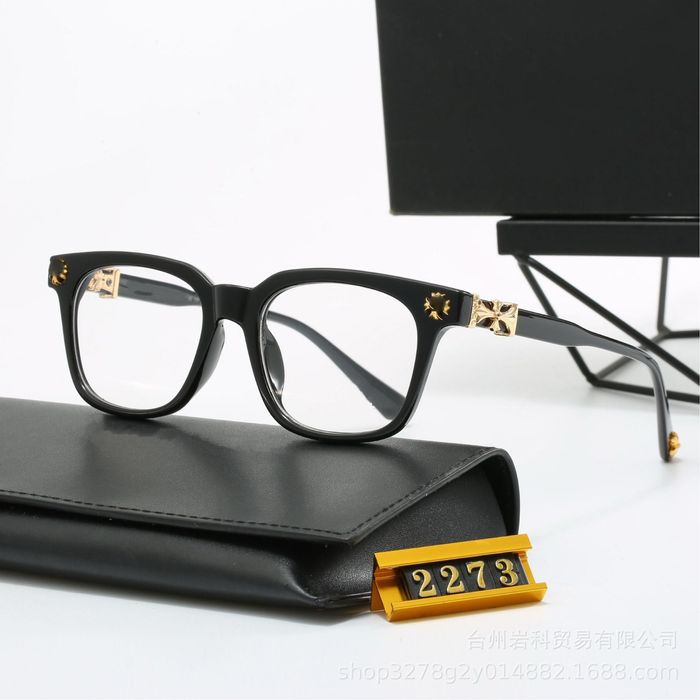 Ochelari Chrome Hearts Negru cu Auriu