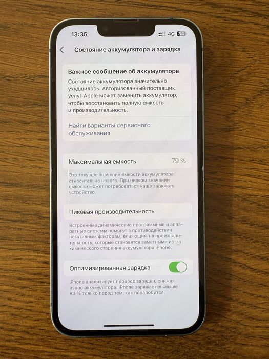 Айфон 13 в синем цвете