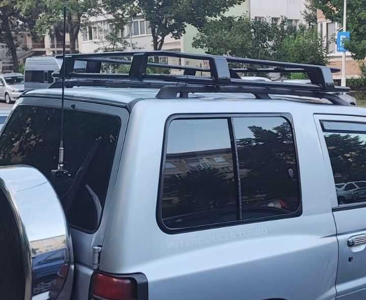 Portbagaj Mitsubishi Pajero MK2 scurt cu prindere pe bari 135cmx125cm