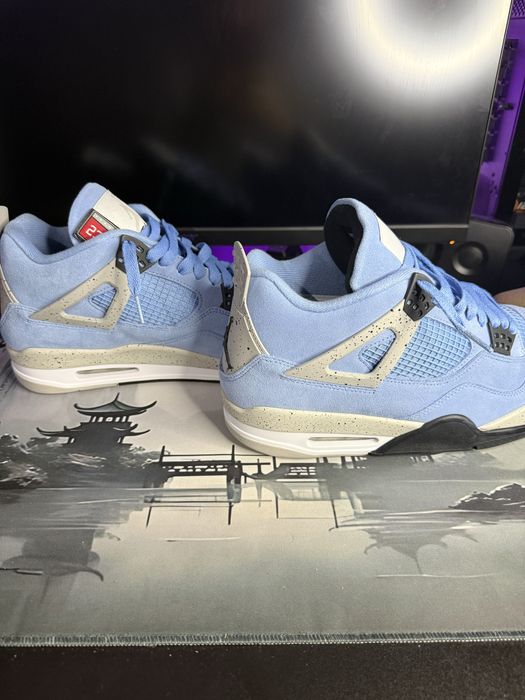 Nike Jordan 4 unc albastrii