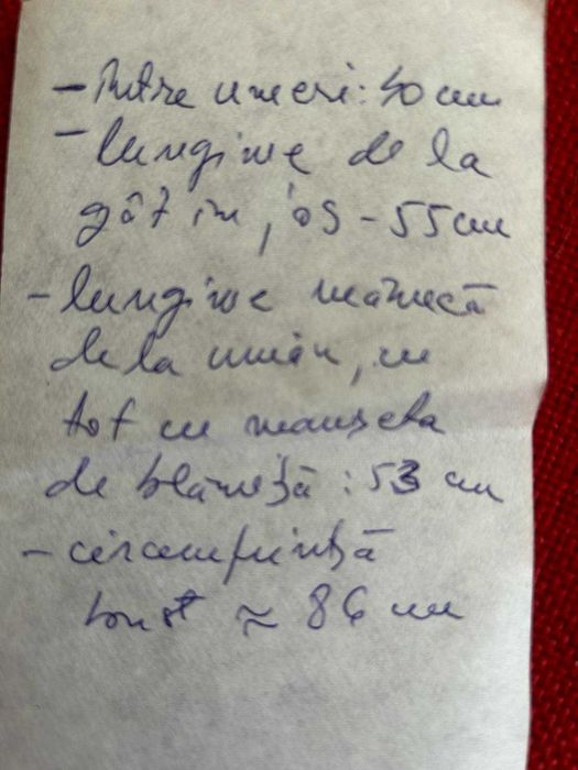 Cojoc din piele naturala