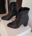 Botine Marelbo din piele naturala, imblanite