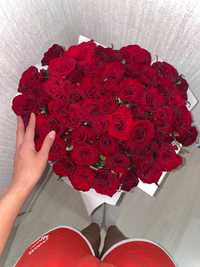 Срочно продам, Красные Розы, 51 шт , цена 15000………………