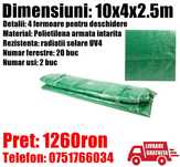 Prelata Folie Sera Solar 10x4x2.5m Rezistenta UV4 + LIVRAREA GRATUITA!