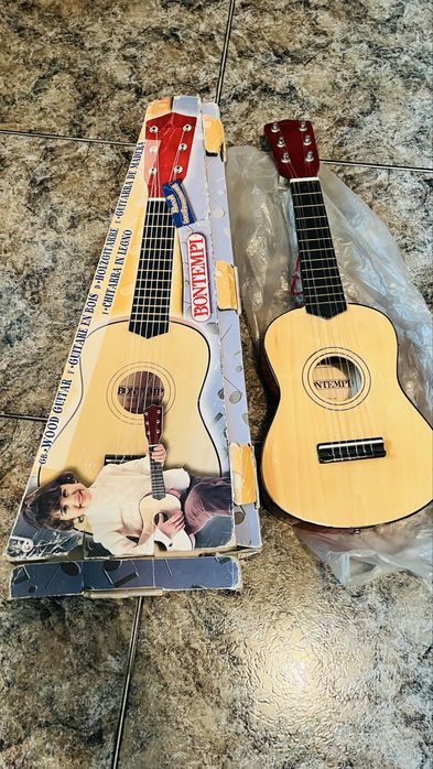 Детска дървена китара 55см