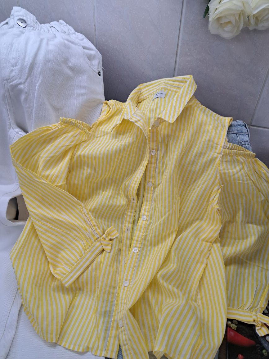 Blugi Reserved mas 140 și camasa Pepe Jeans