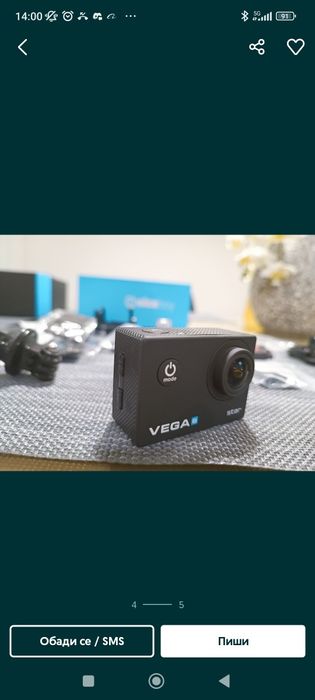 Екшън камера NiceBoy Vega 6, 4к видео, slow motion, подводно снимане