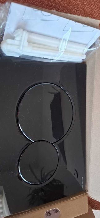 Clapeta de actionare rezervor WC incastrat Geberit Sigma01, negru