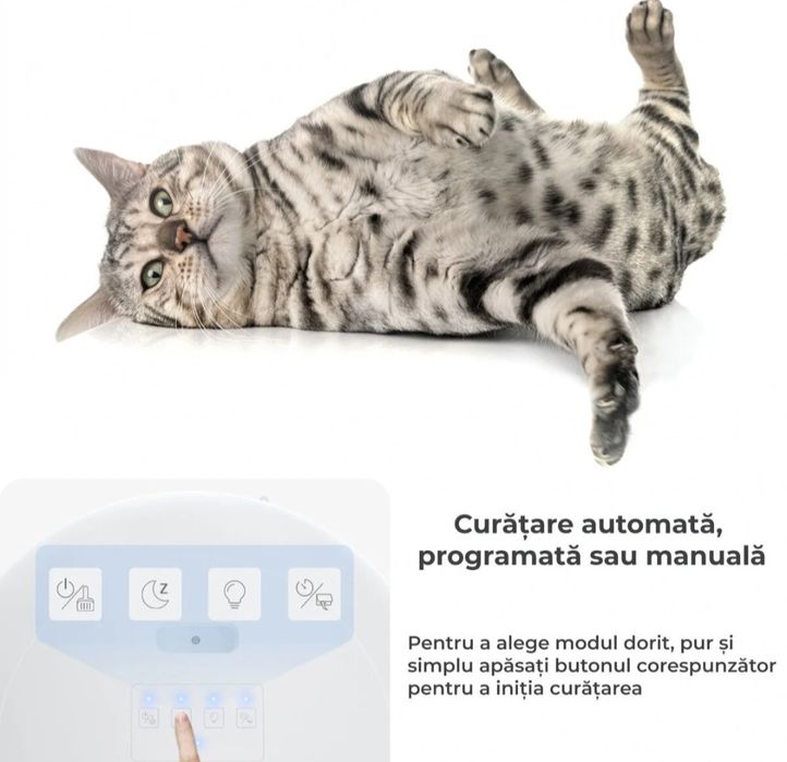 Litiera Smart cu Sistem de Curatare Automata pentru Pisici