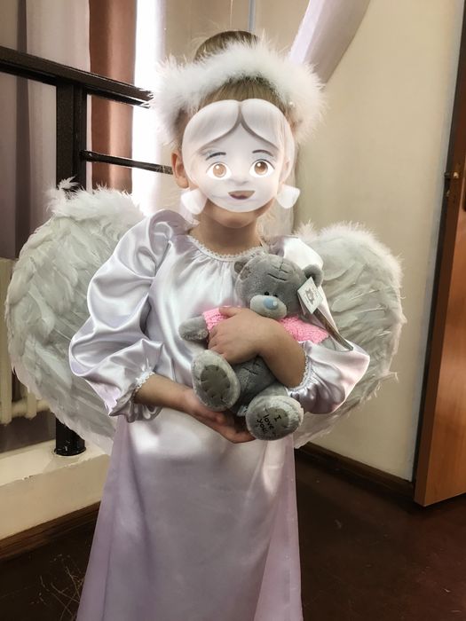 Костюм ангела на рождество, новый год или приведения на хэллоун