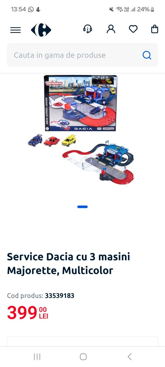 Jucarie Service Dacia Majorette