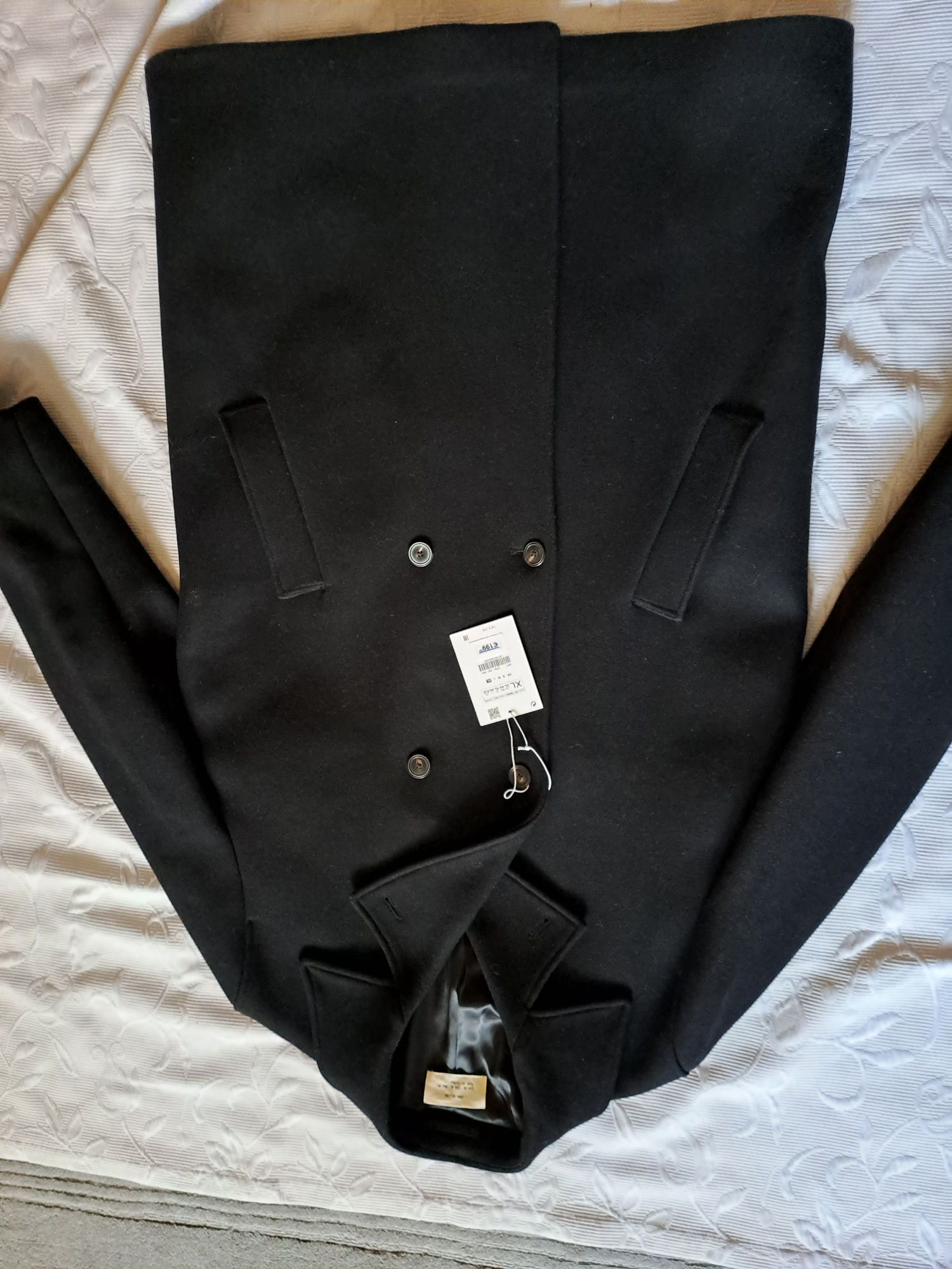 Palton Zara Premium,Lână si Casmir,Ediitie limitata,XL,,model Dsquared