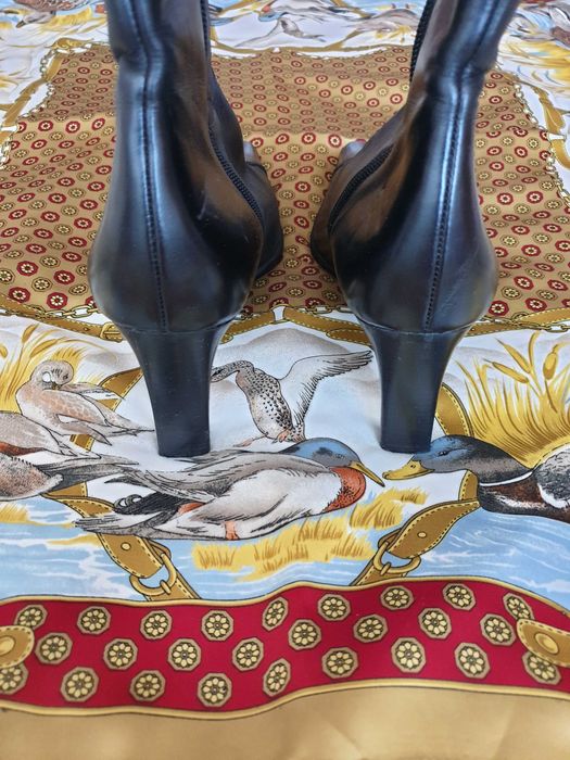 Botine cizme toc piele naturala Paul Green Zara Musette