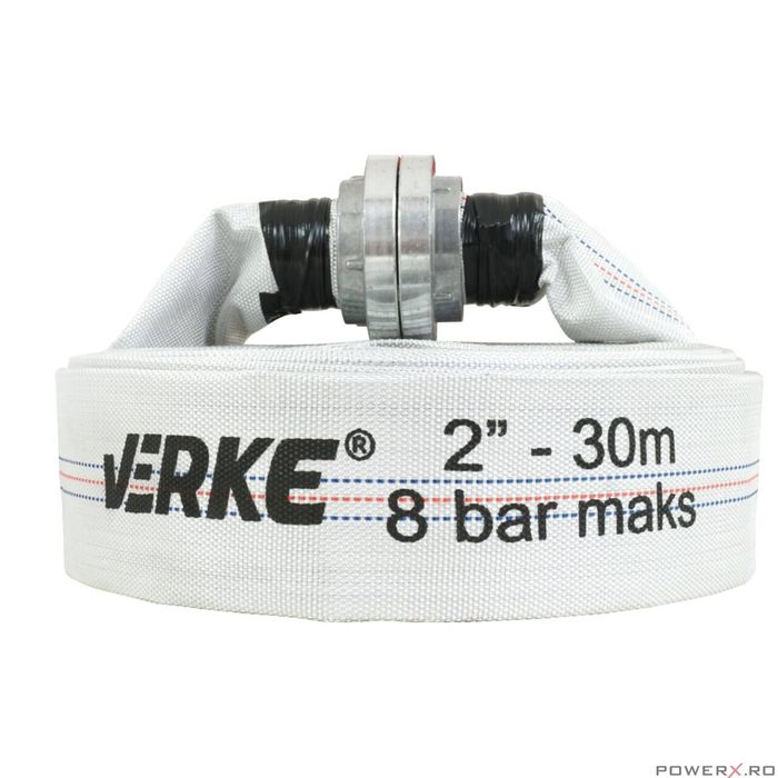 Furtun apa irigatii tip pompier 8 bari, 2"30 metri Verke