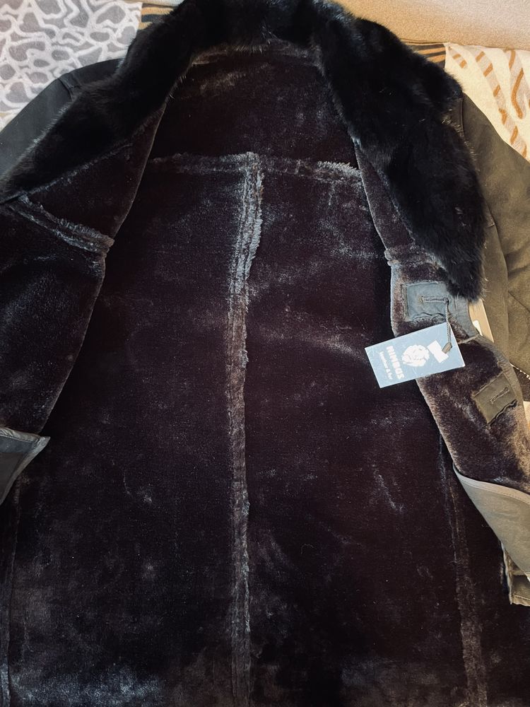 продается дублёнка новый из бренда nimbus leather fur