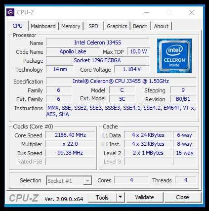 Дъно ASRock J3455-ITX+ Intel® Celeron  Quad core J3455  +8 gb