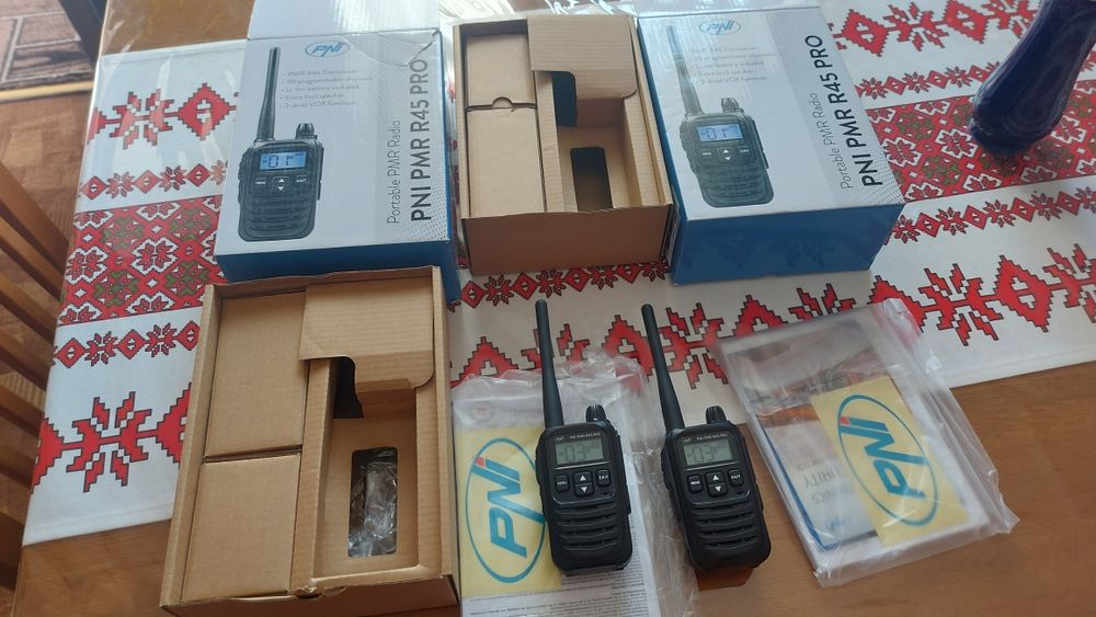 Set stații radio walkie-talkie 2W distanță mare