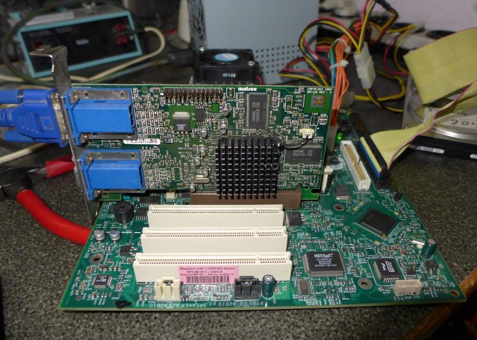 Антика :Ретро видеокарта Matrox Millenium G450 LE AGP