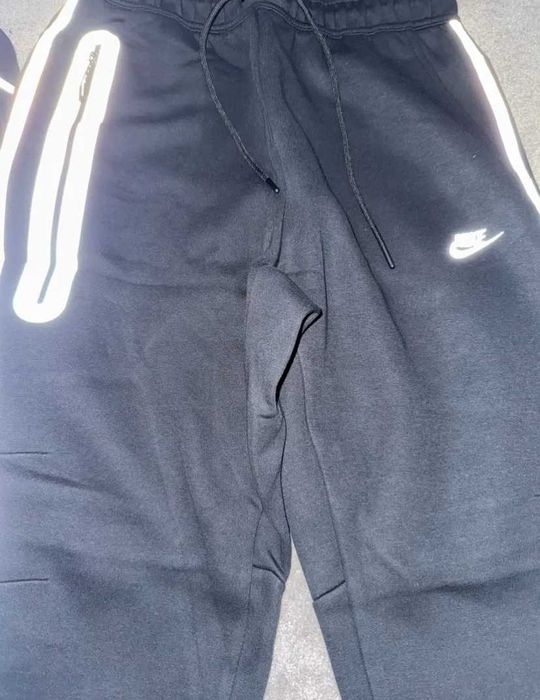 Nike Tech Fleece Reflective - Черен Екип (Светлоотразителни Елементи)
