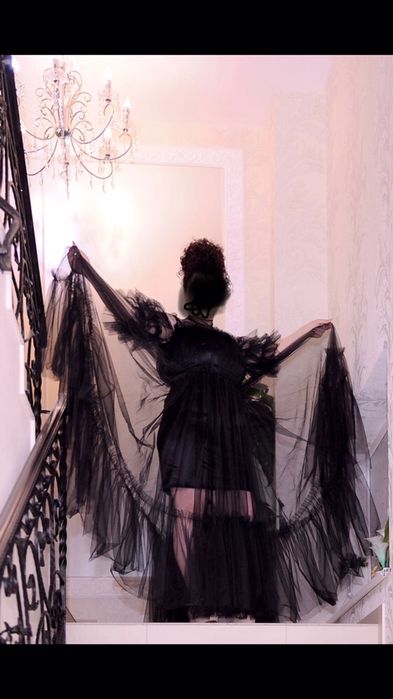 Rochie dama lunga neagra 42-44