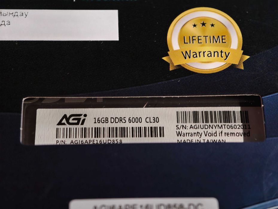 Оперативная память RGB 6000Mhz CL30 32 ГБ 10 лет гарантия