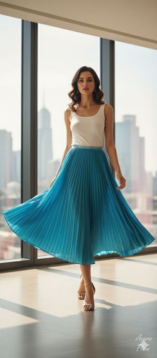 Юбка синяя очень красивая