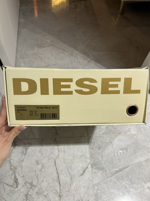 Diesel black suede ankle boots