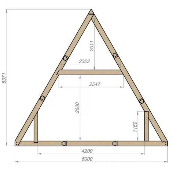 Cabana stil A-Frame, Casa, Foisoare si Terase din structura de lemn