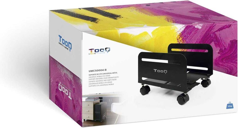 Регулируема стойка за PC кутия с колелца TooQ