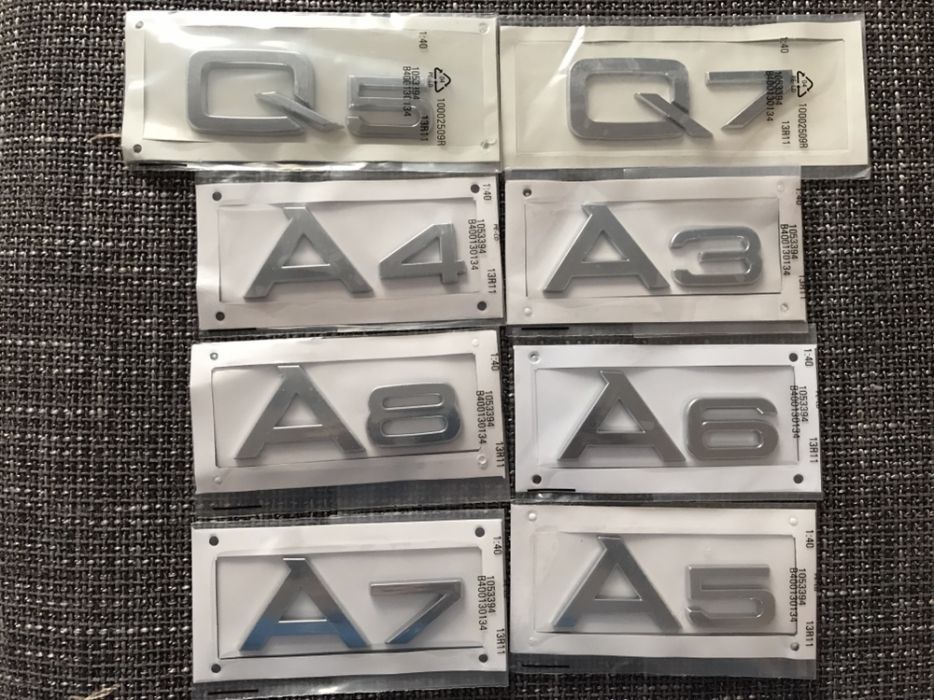 Embleme Audi A3,4,5,6,7 Q5,7 spate abs
