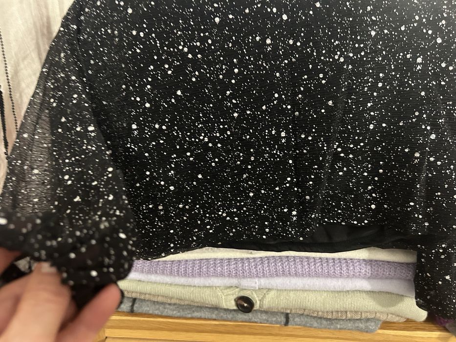 Vand bluza cu sclipici argintie