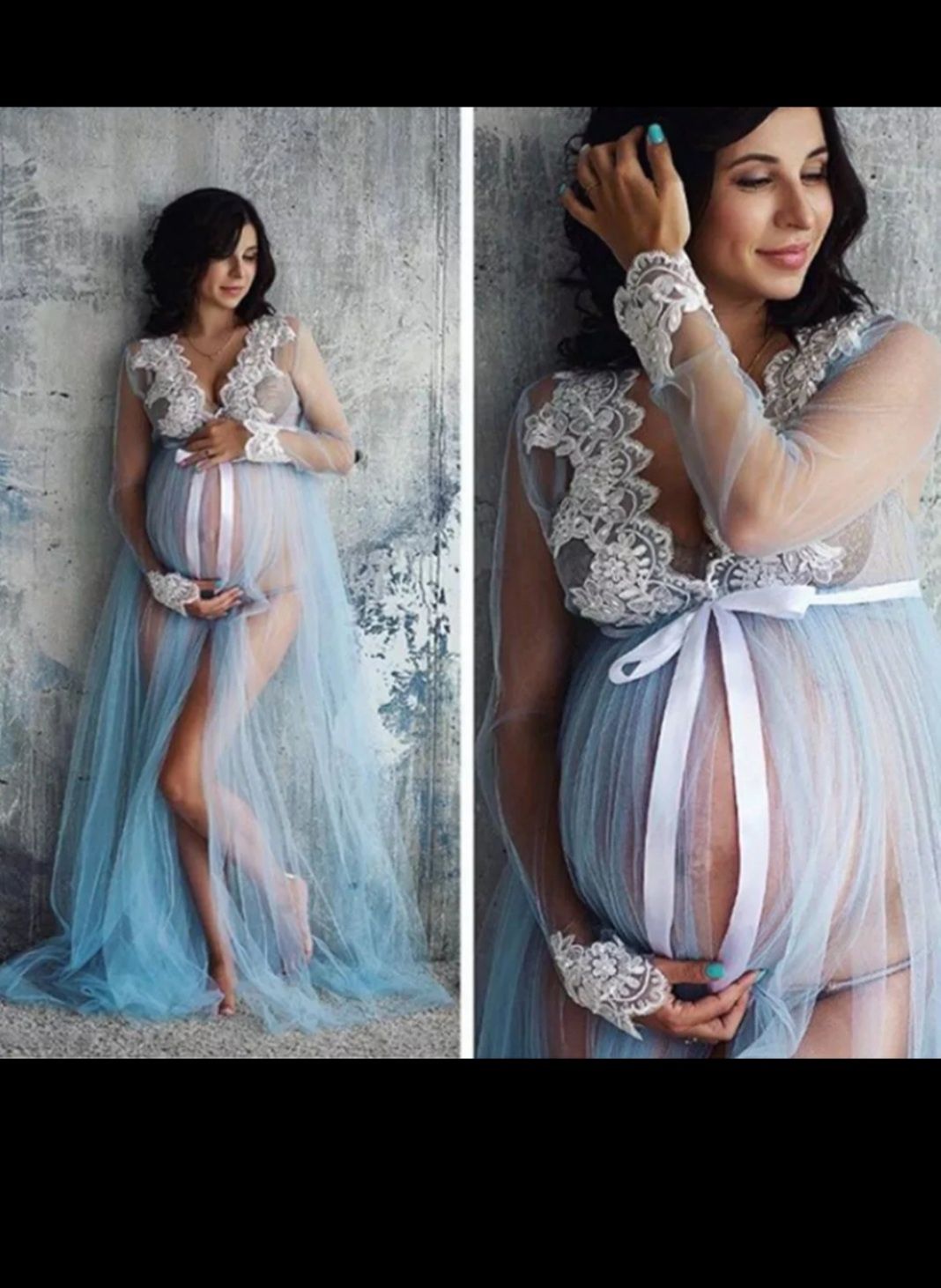 Кружевное платье для беременных