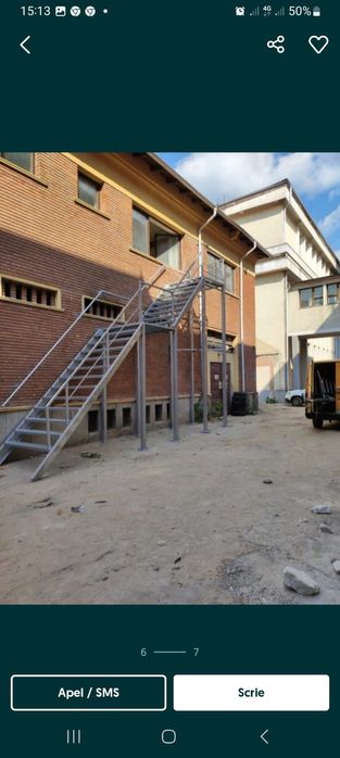 Scări metalice galvanizate