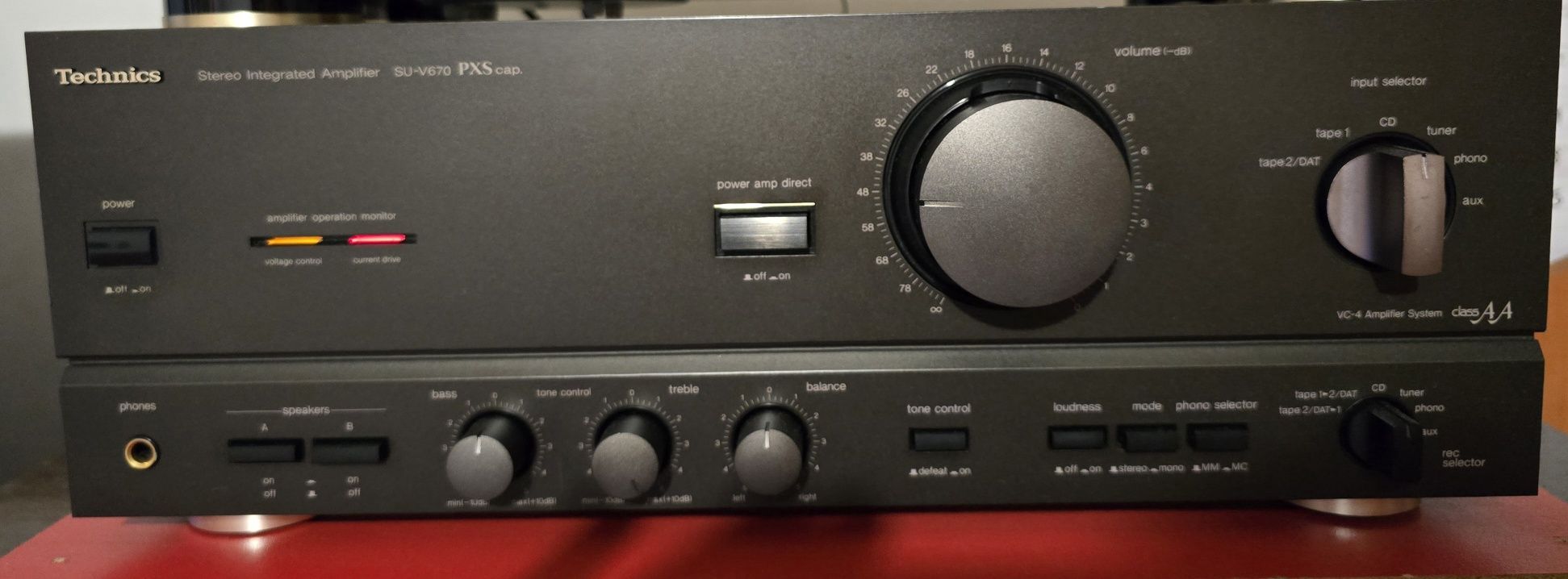 Усилвател Technics-su-v670 pxs cap Перфектен без ремонти 
4 ома 2×140W
