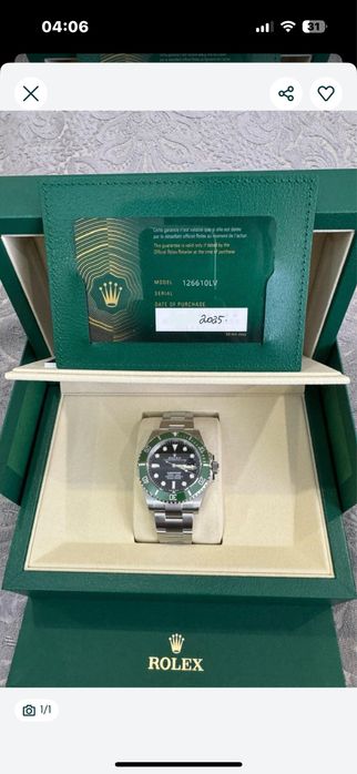 Продам новые часы rolex submariner starbucks