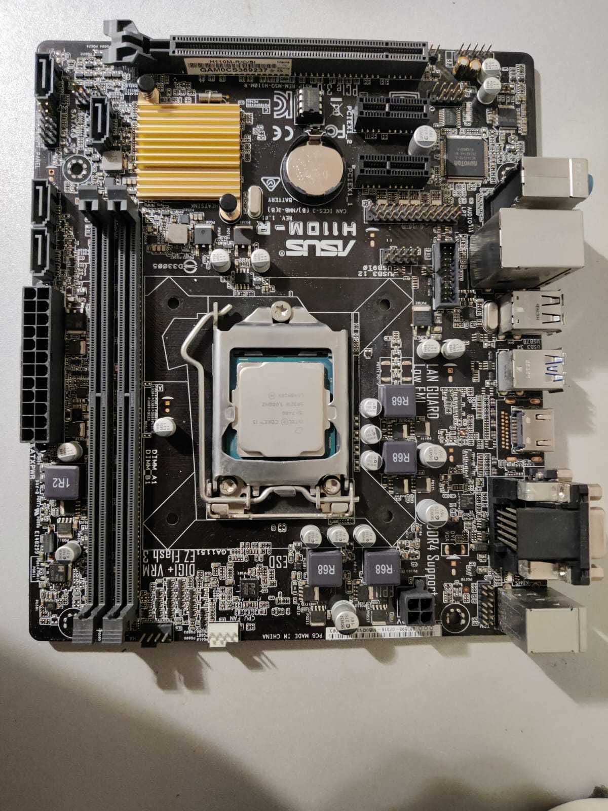 i5 7400 + placa de baza asus matx h110m