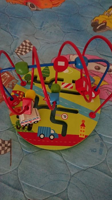 Бебешка/детска дървена играчка спирала