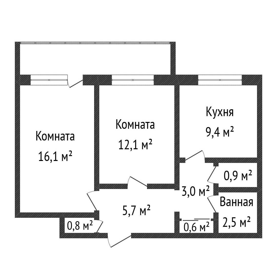 Продам 2-шку в 8 мкр