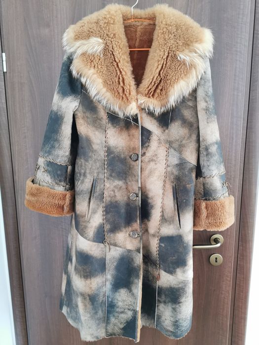 Cojoc dama piele si blana naturala